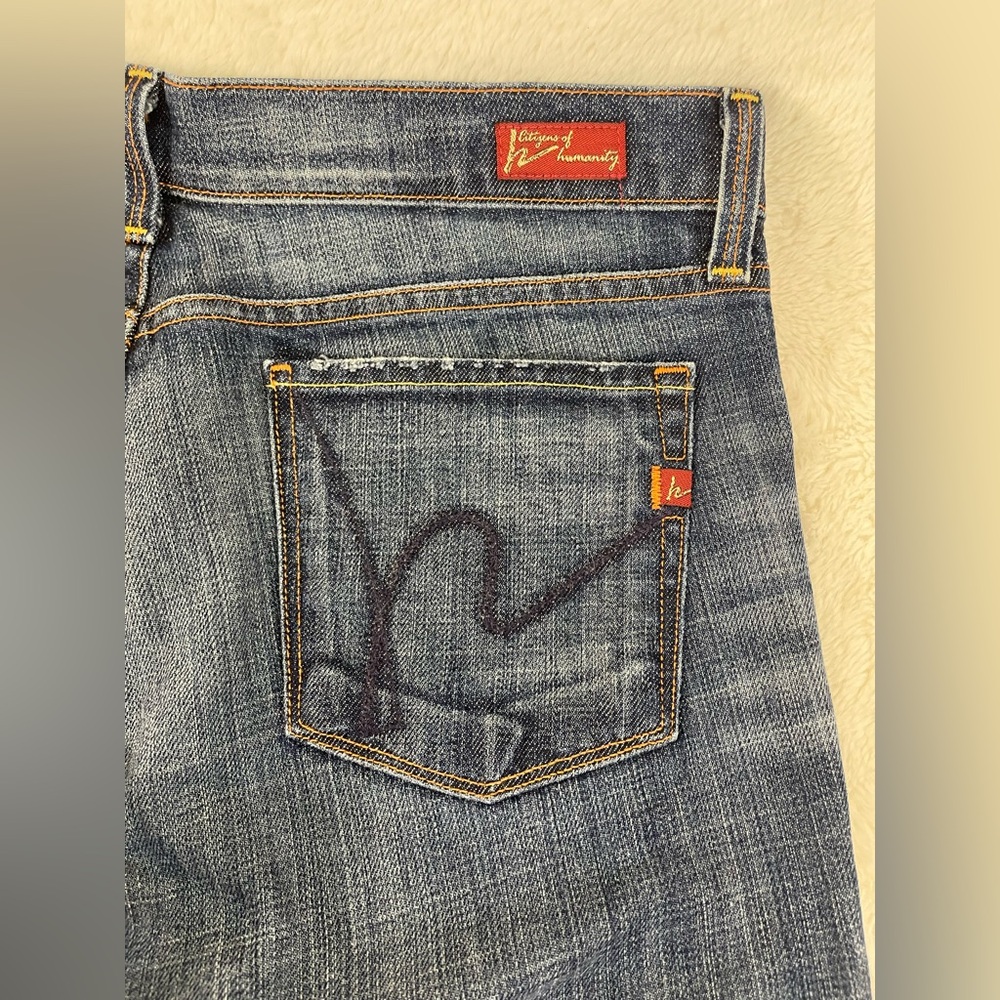 Citizens of Humanity Kelly #001 Low Rise Bootcut Jeans Size 30 Stretch Denim